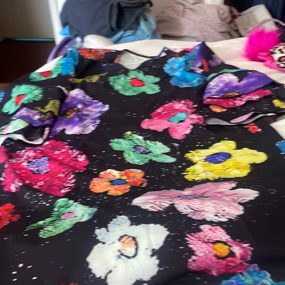 Floral dress loose fitting
